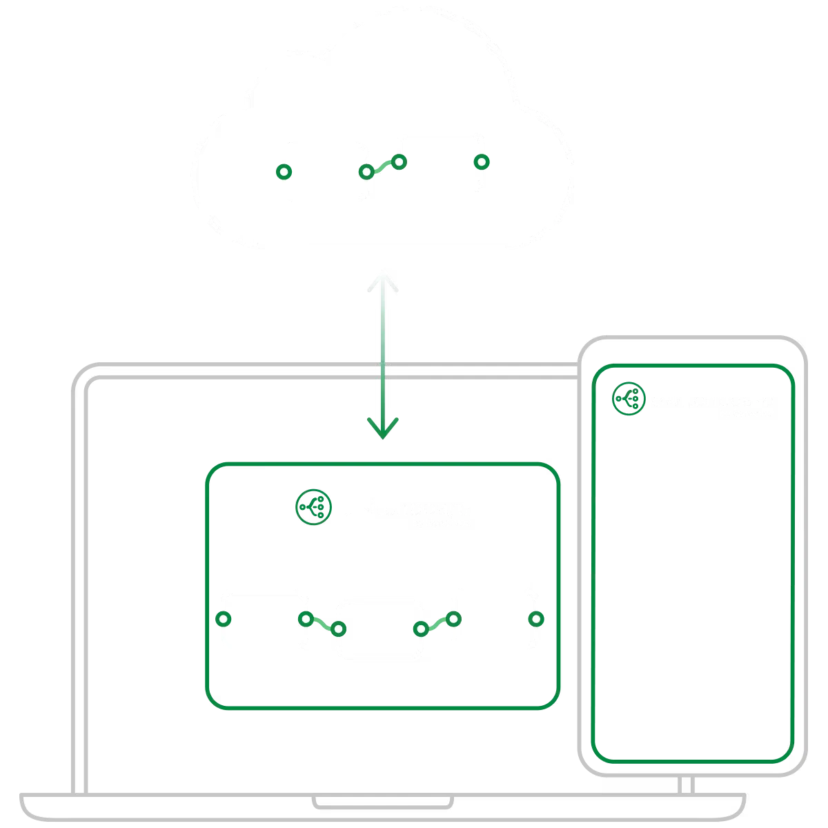 Voice AI hybrid on-device and cloud architecture diagram